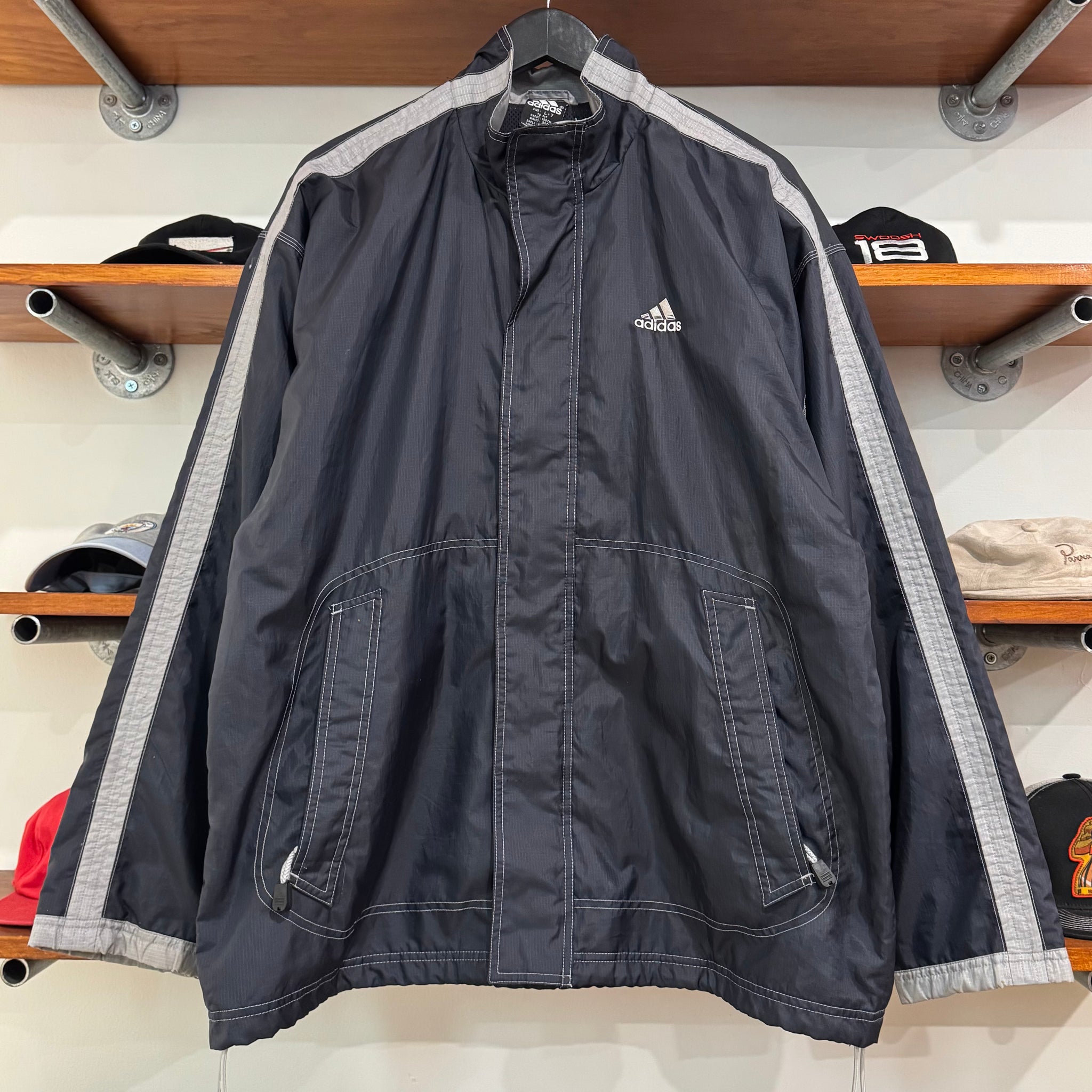 2000 ADIDAS STRIPED TRACKSUIT SET - L/XL