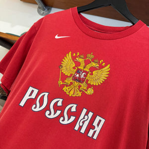 2000'S NIKE RUSSIAN HOCKEY TEE - M