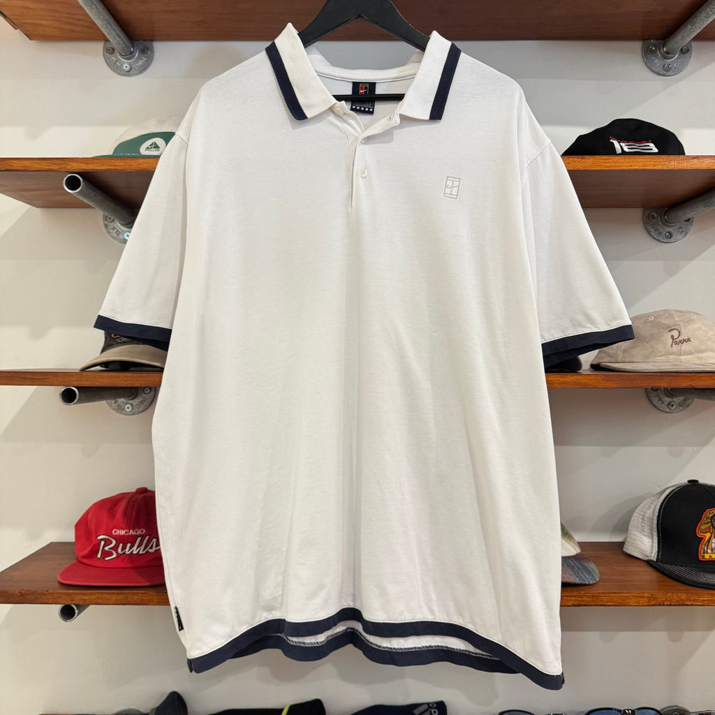 1990'S NIKE CHALLENGE COURT POLO SHIRT - XL