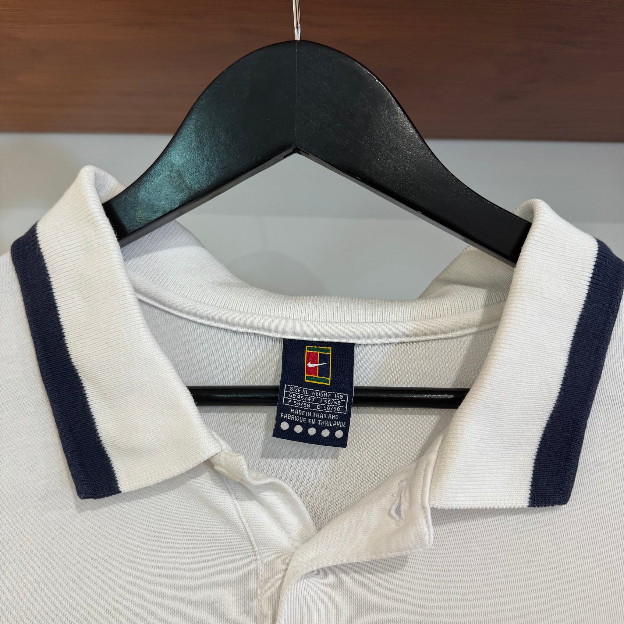 1990'S NIKE CHALLENGE COURT POLO SHIRT - XL
