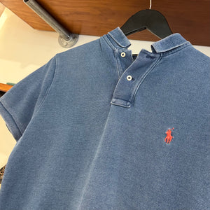 2010'S WMNS RALPH LAUREN PONY DENIM POLO SHIRT - S/M