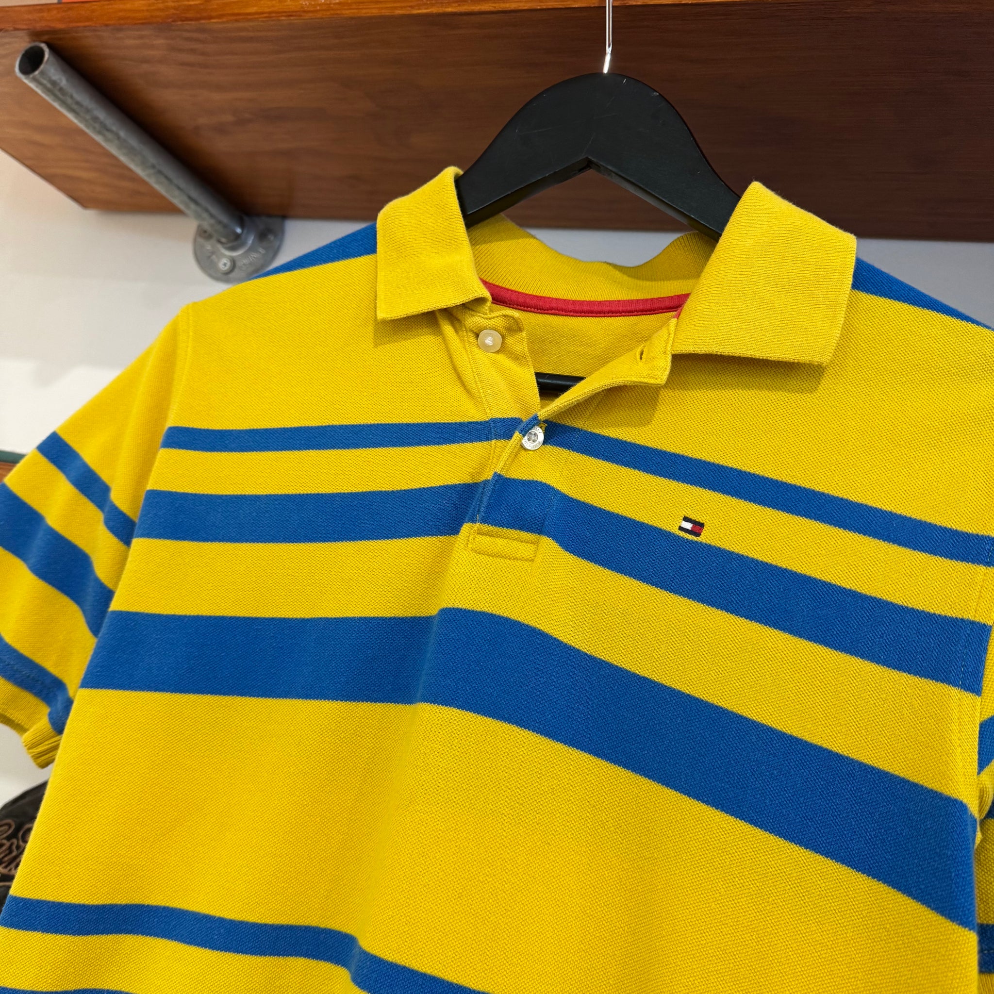 2000'S WMNS TOMMY HILFIGER STRIPED POLO SHIRT - S