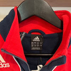 2007 ADIDAS FRANCE FOOTBALL 1/4 ZIP FLEECE - M