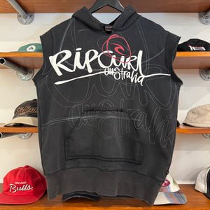 2000'S RIP CURL GRAPHIC HOODED VEST - M/L