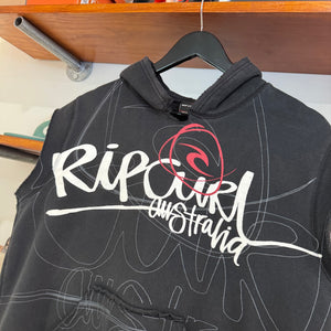 2000'S RIP CURL GRAPHIC HOODED VEST - M/L