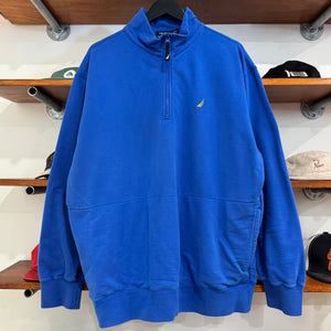 2010'S NAUTICA EMBROIDERED 1/4 ZIP SWEATSHIRT - XXL