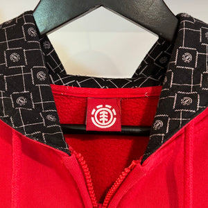 2000'S ELEMENT FELT LOGO HOODED JACKET - L