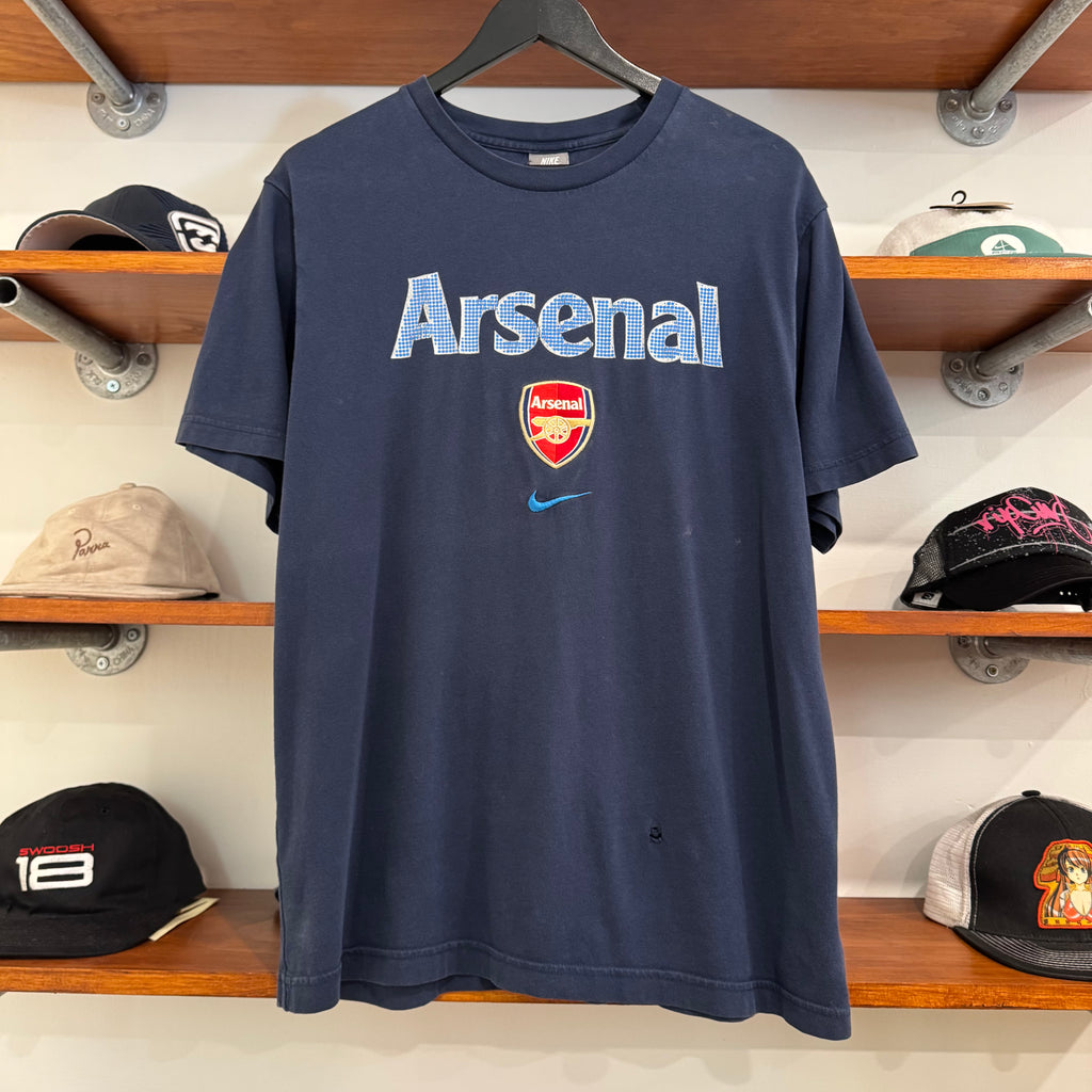 2000'S NIKE ARSENAL FC EMBROIDERED TEE - L
