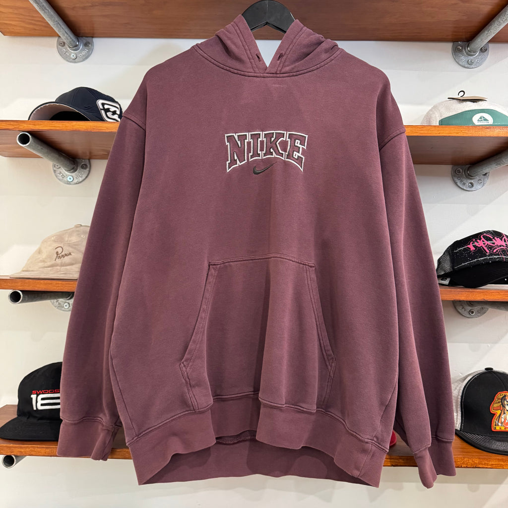 2000'S NIKE EMBROIDERED HOODIE - L
