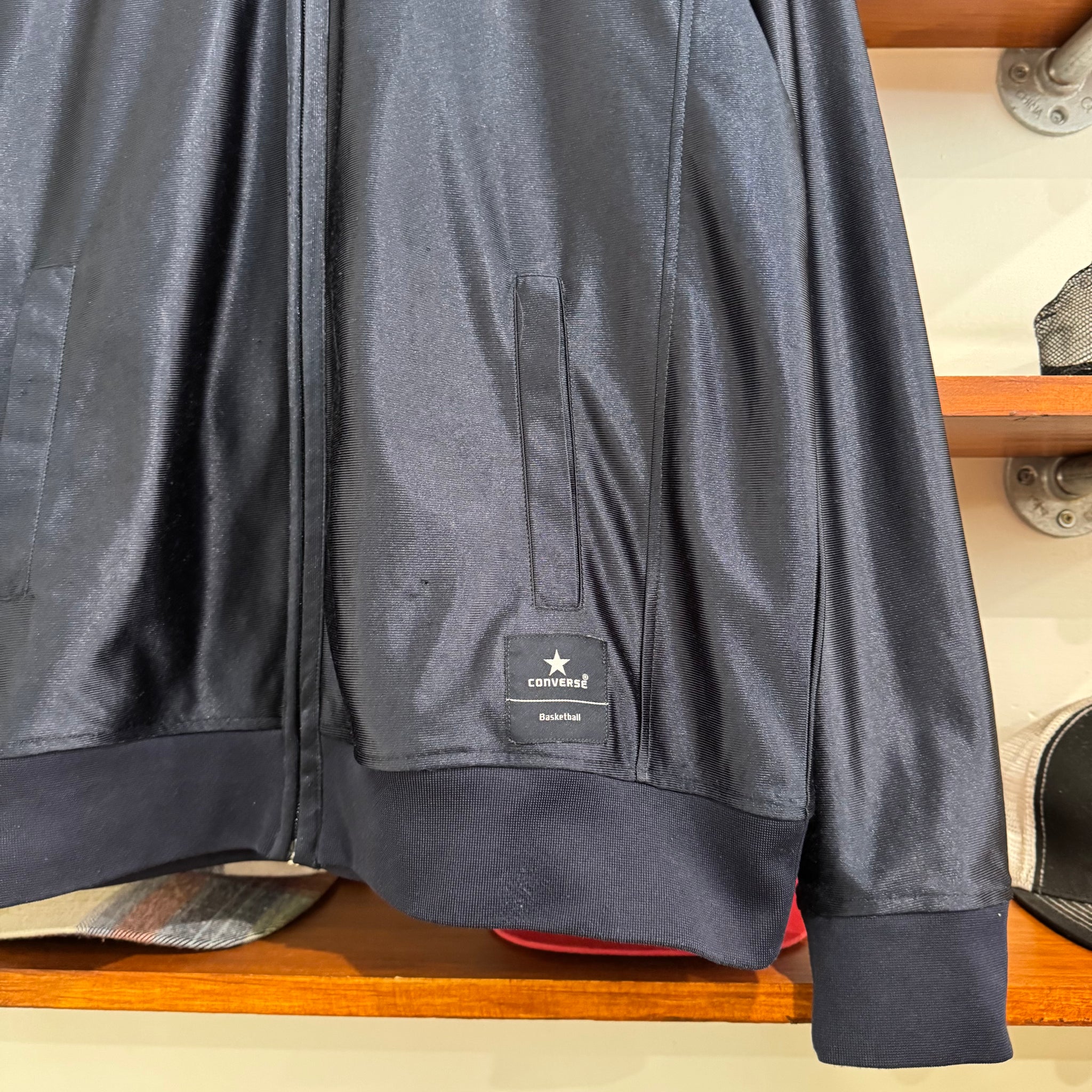 2000'S CONVERSE BASKETBALL SATIN JACKET - M