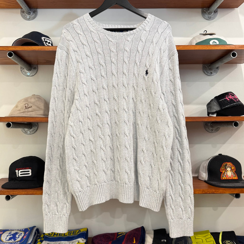 2010'S POLO RALPH LAUREN CABLE KNIT SWEATER - M/L