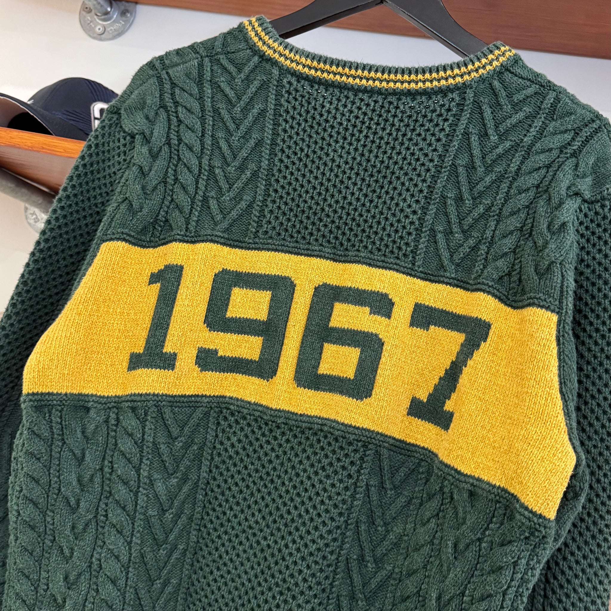 2010'S POLO RALPH LAUREN 1967 CABLE KNIT SWEATER - L