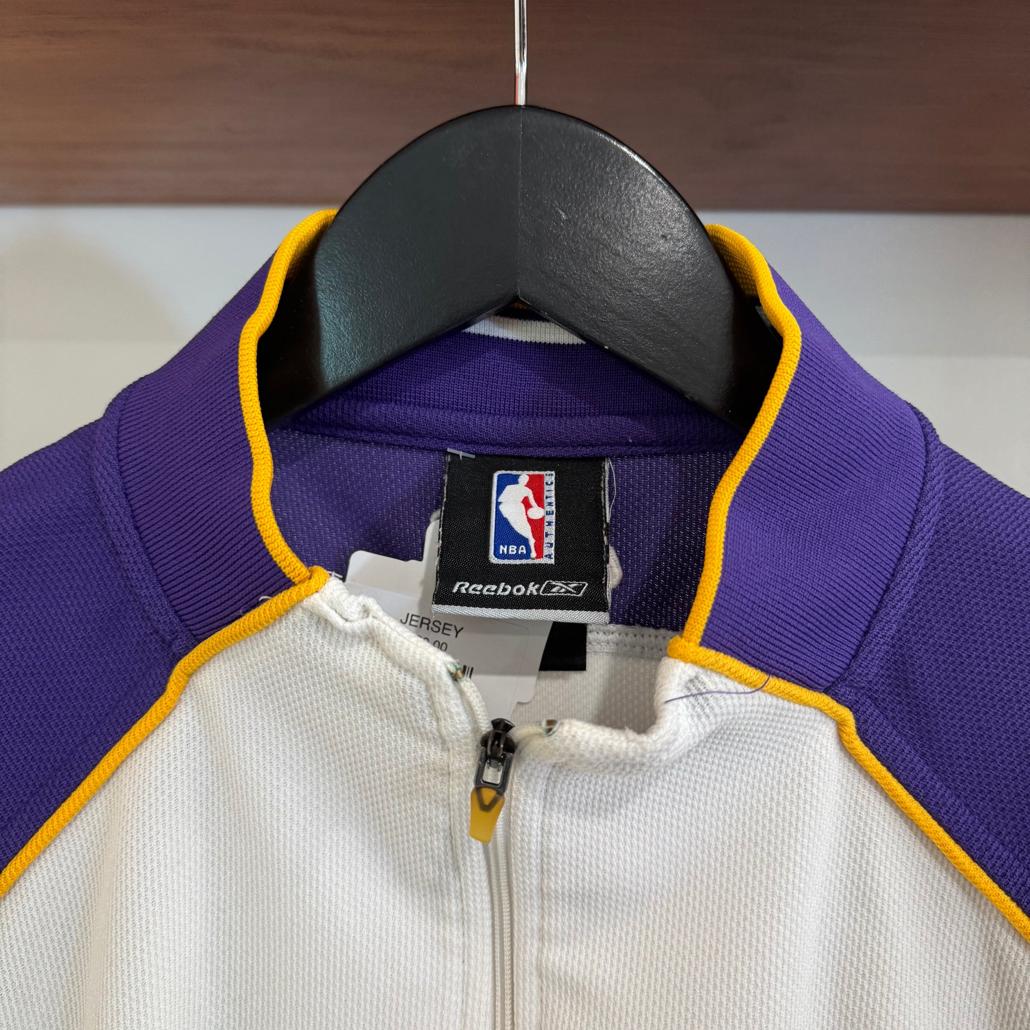 2000'S REEBOK NBA LOS ANGELES LAKERS 1/4 ZIP JERSEY - L