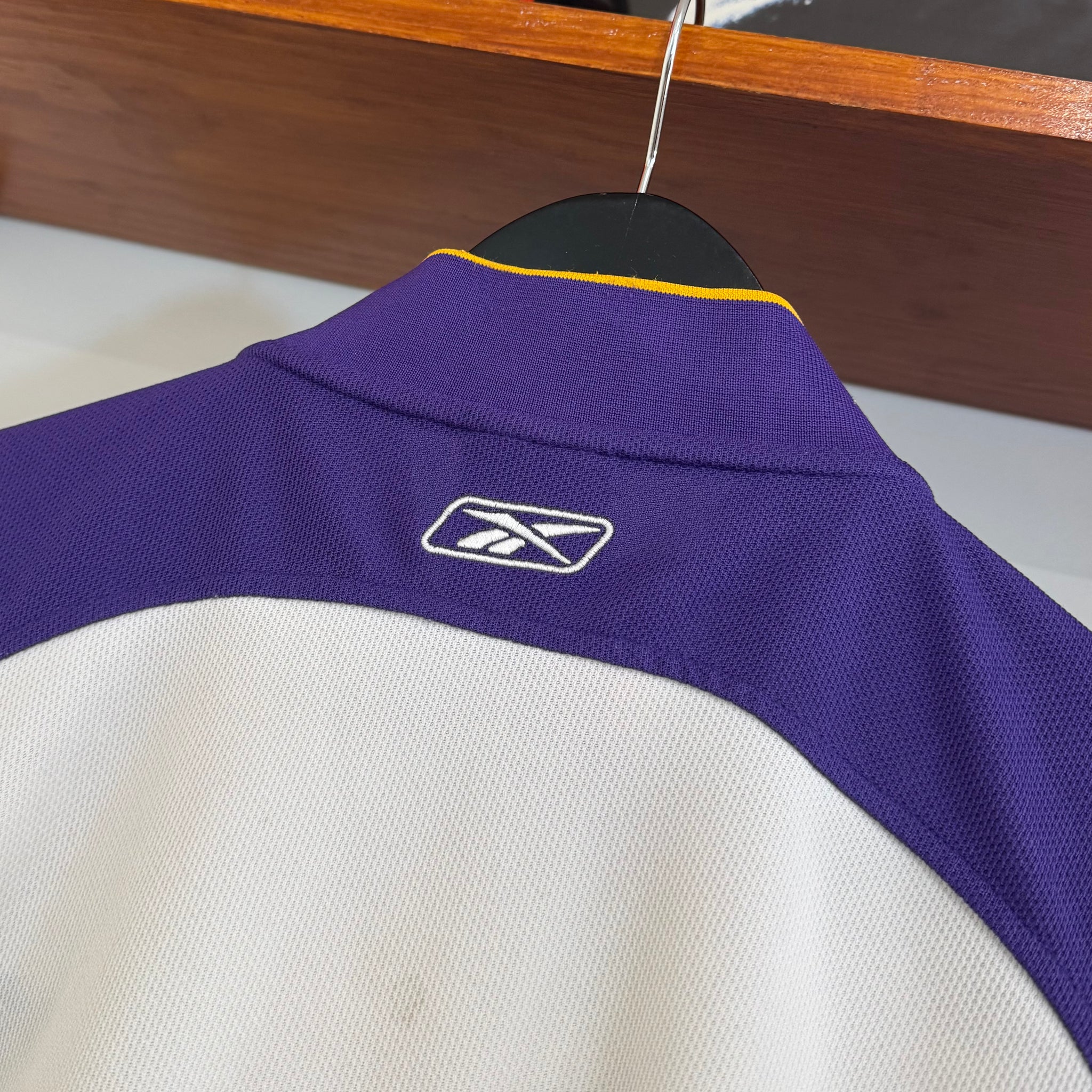 2000'S REEBOK NBA LOS ANGELES LAKERS 1/4 ZIP JERSEY - L