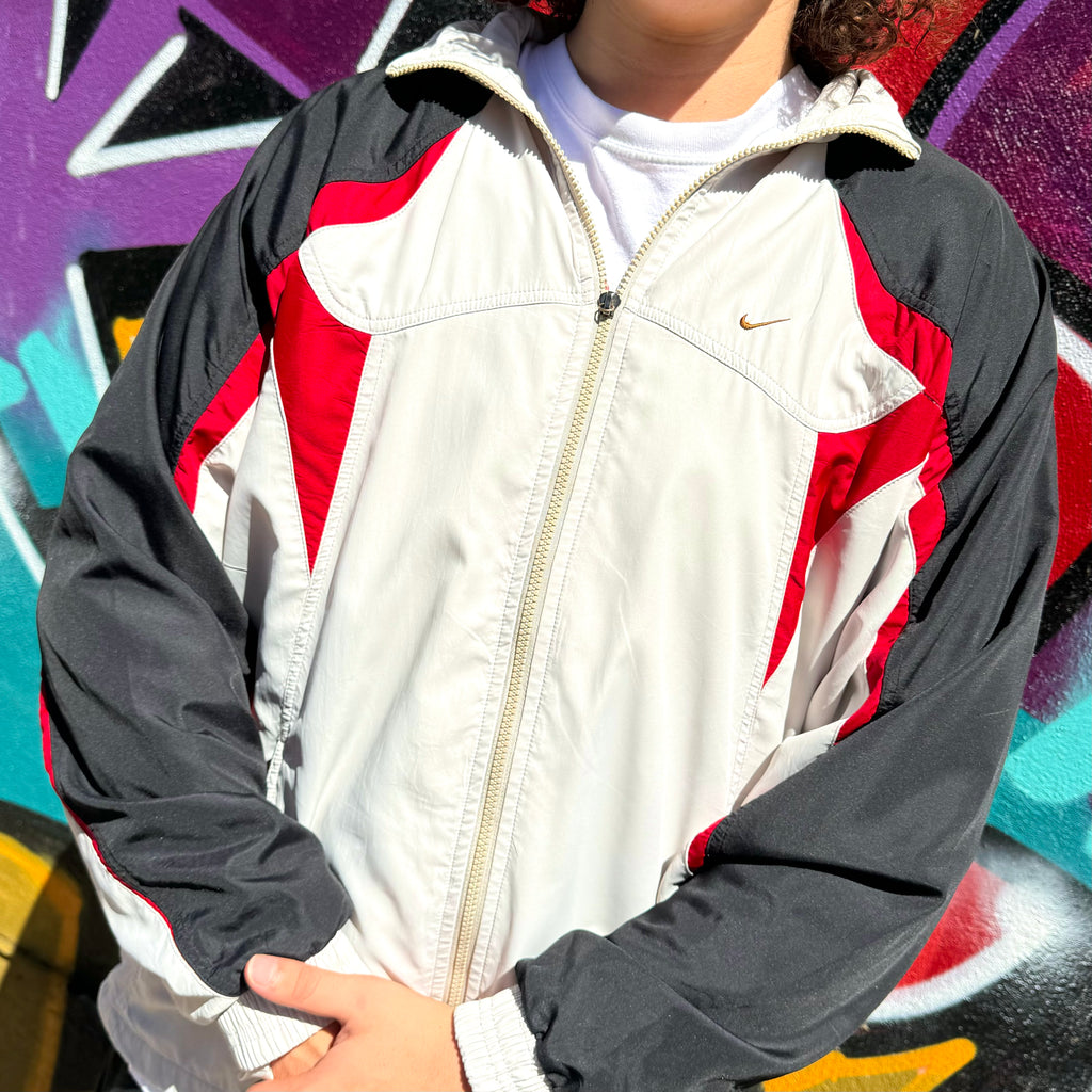 2000'S NIKE SWOOSH PANELS JACKET - L