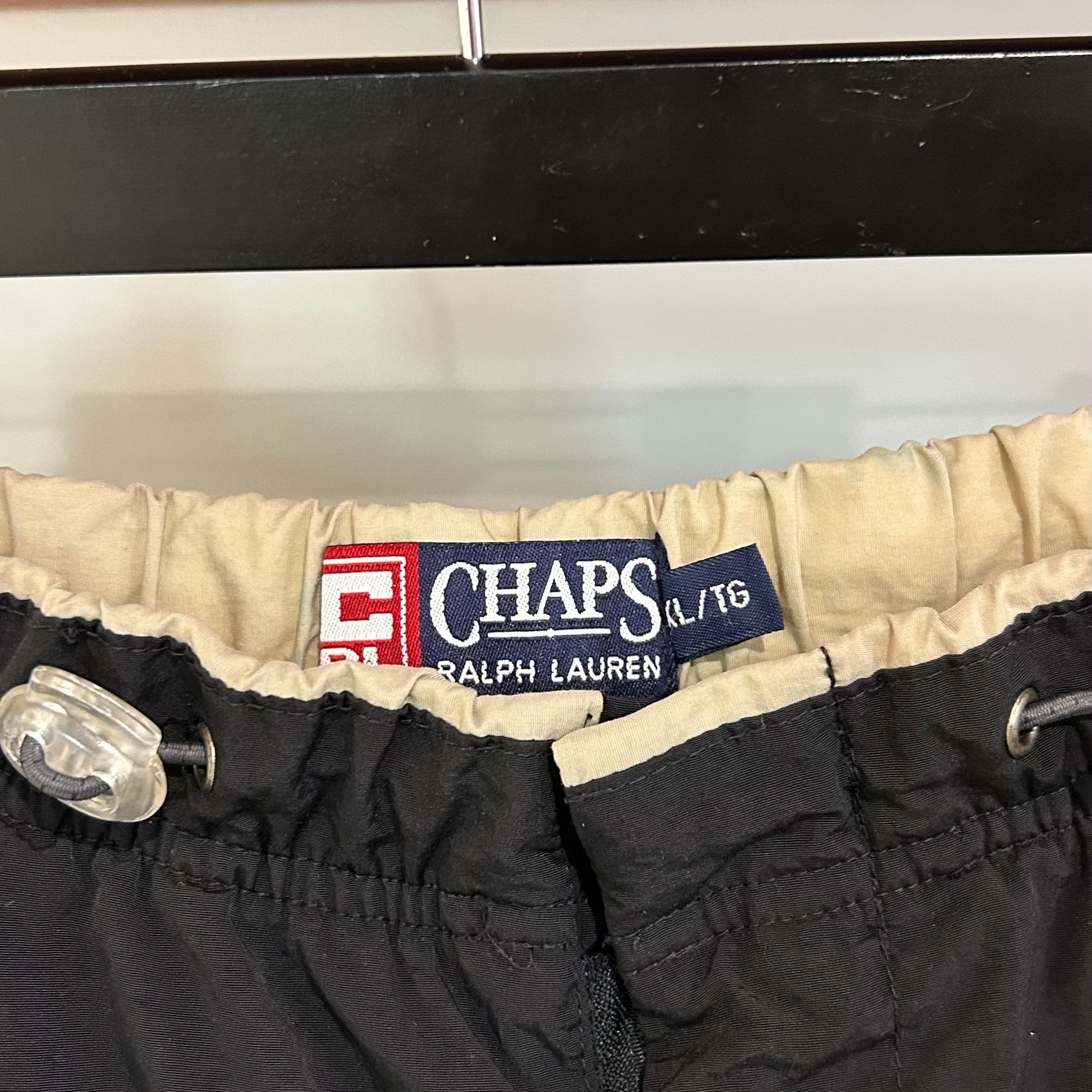 1990'S CHAPS RALPH LAUREN CARGO TRACK PANTS -L