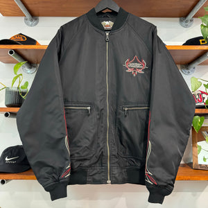 2000'S HARLEY DAVIDSON EMBROIDERED BOMBER JACKET - L