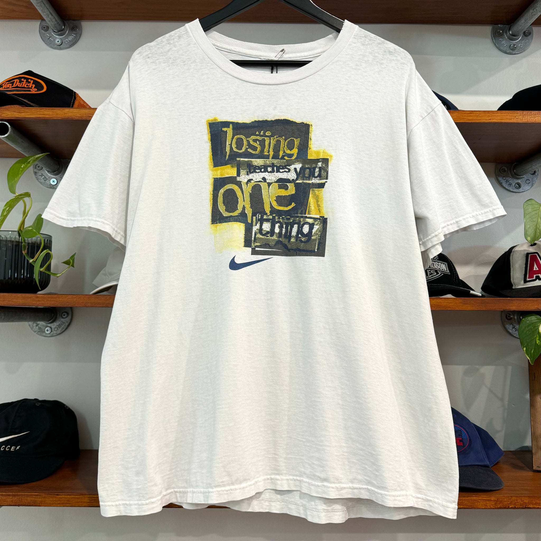 1990'S NIKE 'LOSING' GRAPHIC TEE - XL