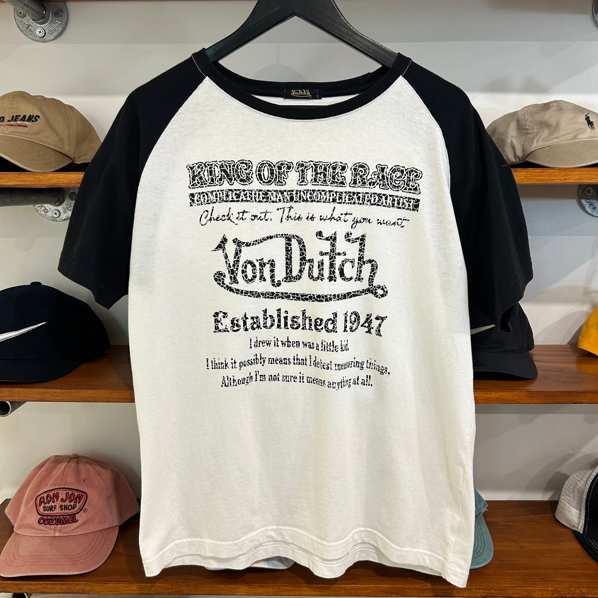 2000'S VON DUTCH RAGLAN TEE - M