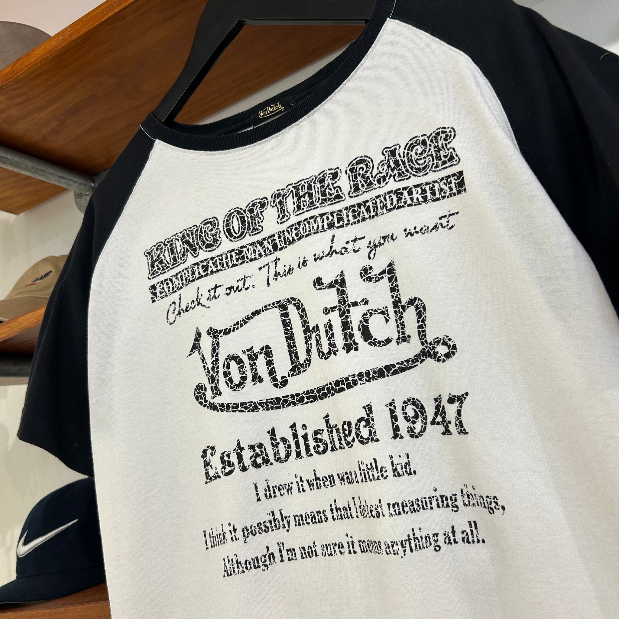 2000'S VON DUTCH RAGLAN TEE - M