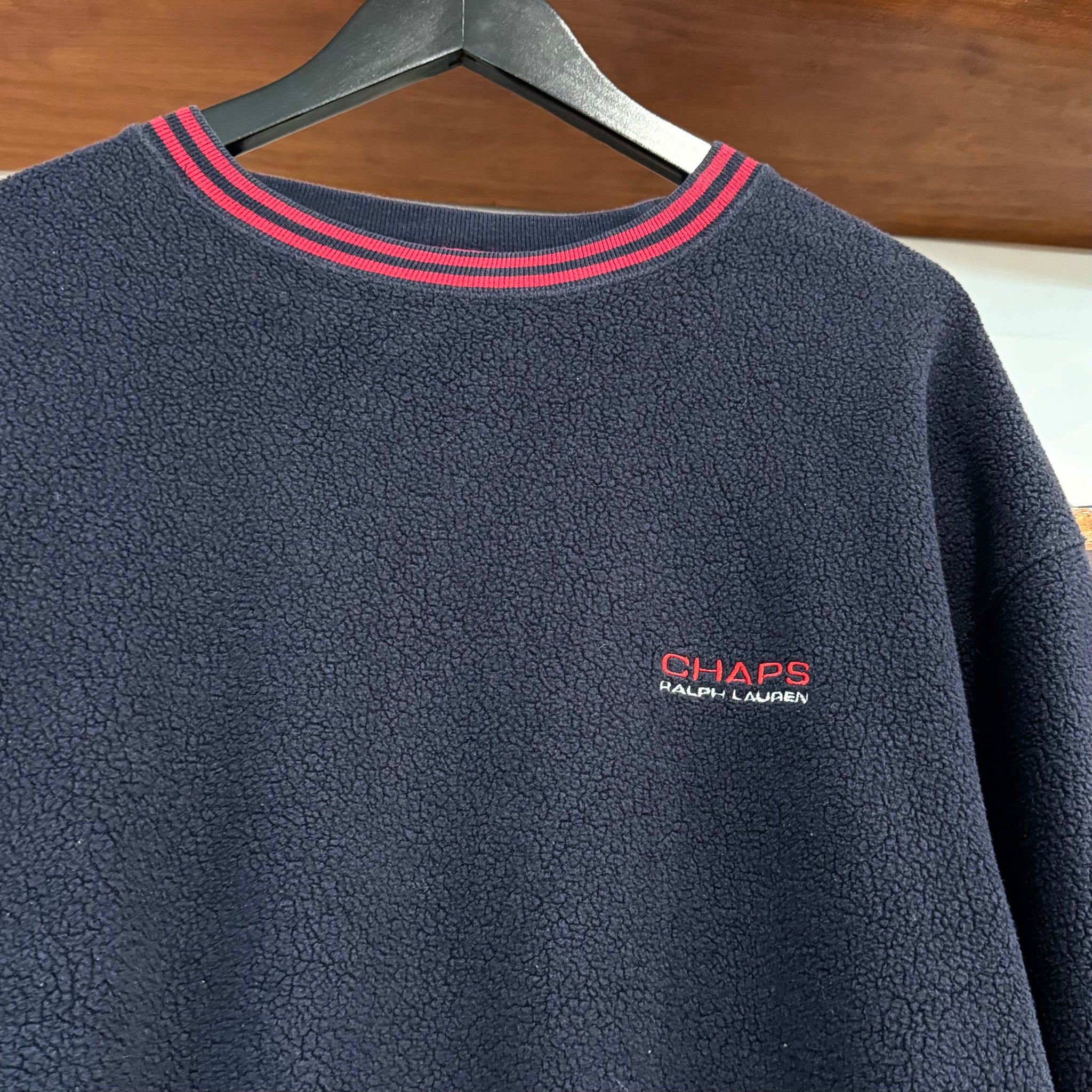 1990'S CHAPS RALPH LAUREN FLEECE SWEATSHIRT - L