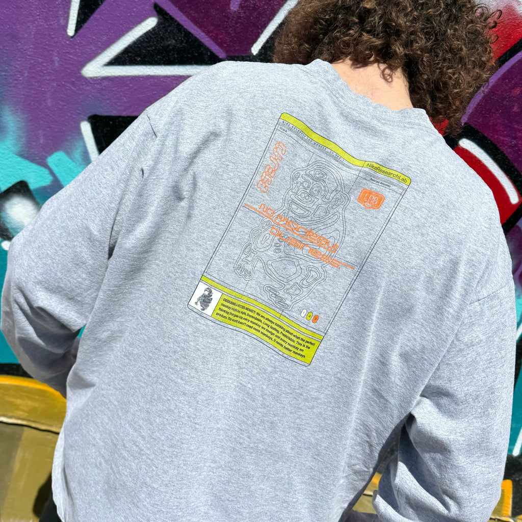 2000'S NIKE LAB 'MONKEY BUSINESS' LONG SLEEVE TEE - XL