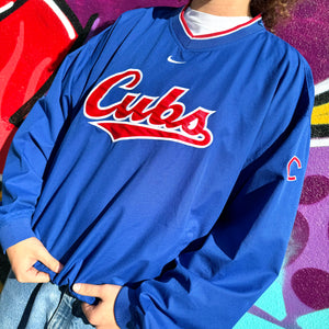 1990'S NIKE MLB CHICAGO CUBS PULLOVER - XXL