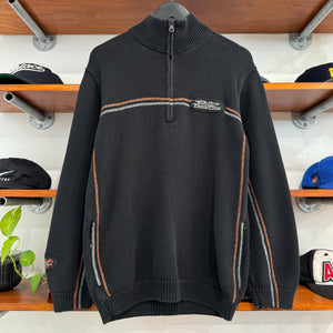 2000'S HARLEY DAVIDSON 1/4 ZIP KNIT - M