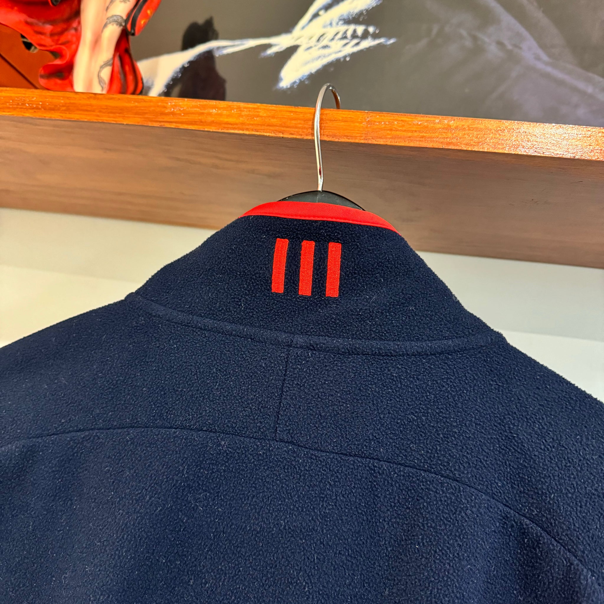 2000'S ADIDAS ADELAIDE CROWS FLEECE 1/4 ZIP - L