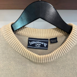 1990'S BILLABONG EMBROIDERED KNIT SWEATSHIRT - M