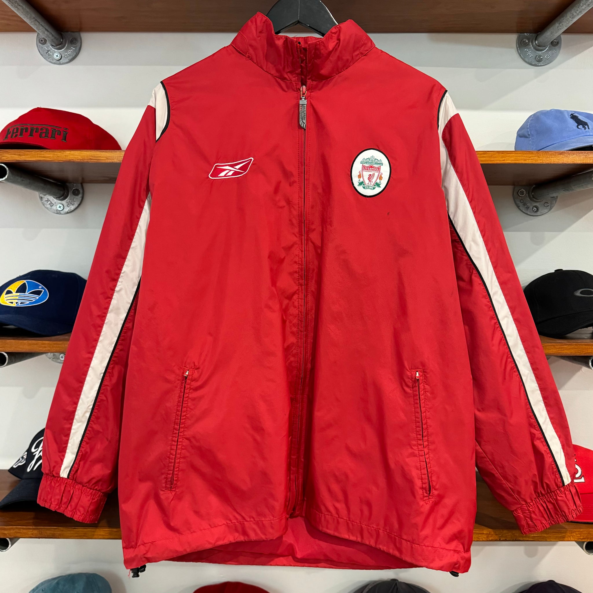 2003/04 REEBOK LIVERPOOL F.C. RAIN JACKET - L