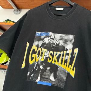 1990'S ADIDAS "I GOT SKILLZ" GRAPHIC TEE - L/XL