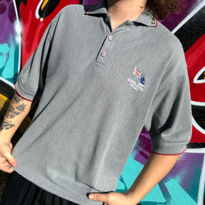 2000'S AFL ADELAIDE CROWS POLO SHIRT - L/XL