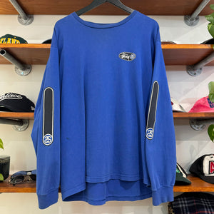 1990'S STUSSY 'DOUBLE S' LONG SLEEVE GRAPHIC TEE - XL