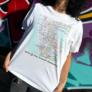 1990'S NEW YORK MTA TRANSIT MAP TEE - M