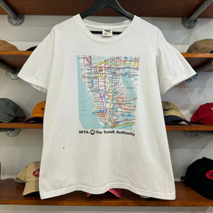 1990'S NEW YORK MTA TRANSIT MAP TEE - M