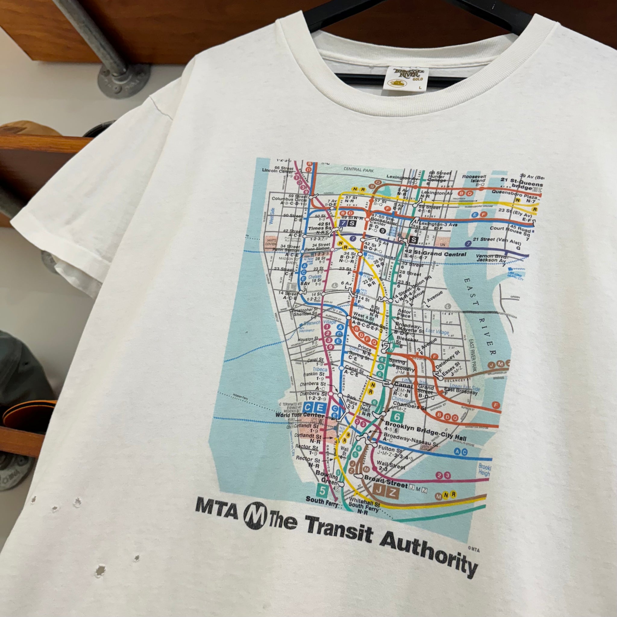1990'S NEW YORK MTA TRANSIT MAP TEE - M