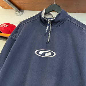 2000'S PUMA EMBROIDERED 1/4 ZIP SWEATSHIRT - L