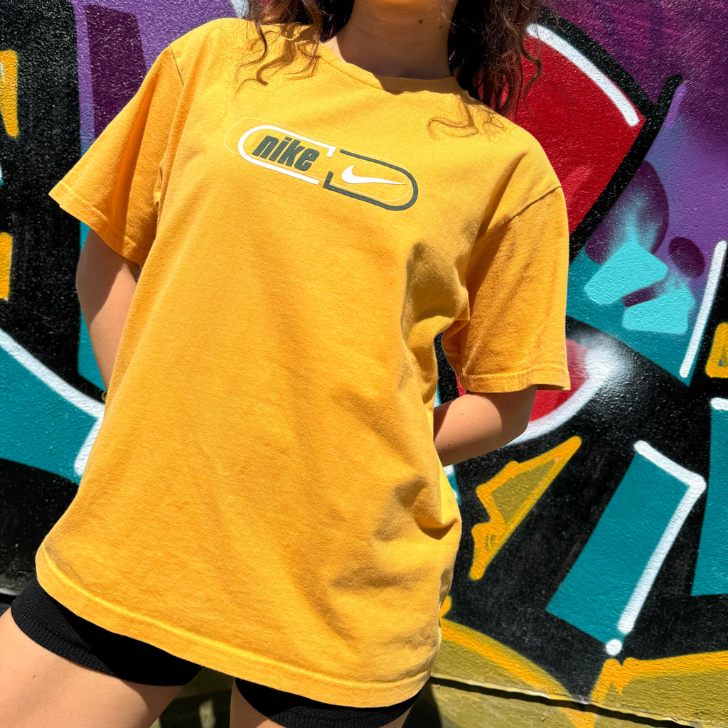 1990'S NIKE FELT GRAPHIC TEE - XS