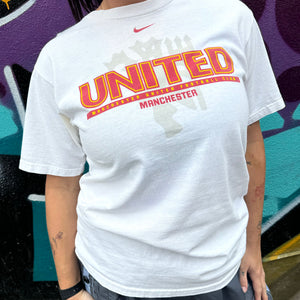 2000'S NIKE MANCHESTER UNITED GRAPHIC TEE - S