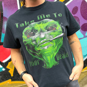 1990'S ALIEN 'TAKE ME TO YOUR DEALER' TEE - M