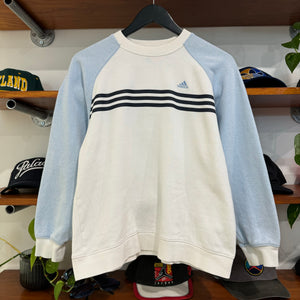 2000'S ADIDAS 3 STRIPE SWEATSHIRT - S