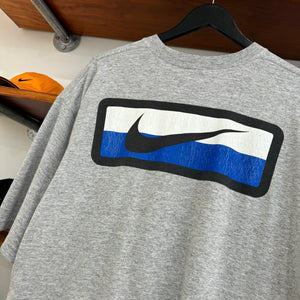 1990'S NIKE SWOOSH GRAPHIC DOUBLE SIDED TEE - XL