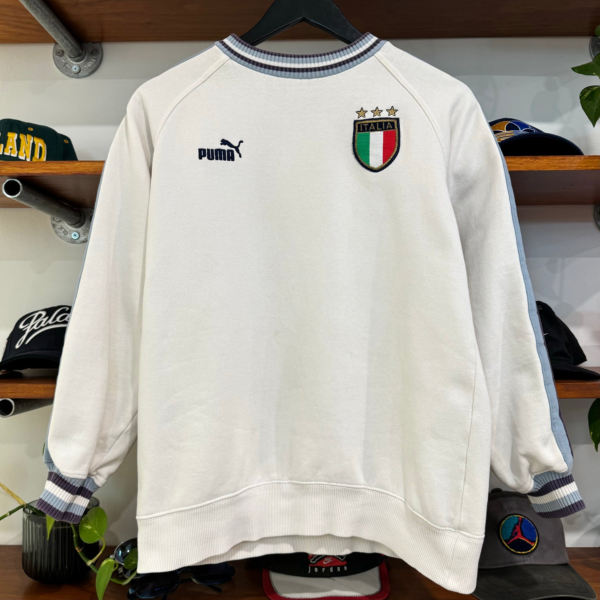 2000'S PUMA ITALIA FOOTBALL SWEATSHIRT - S