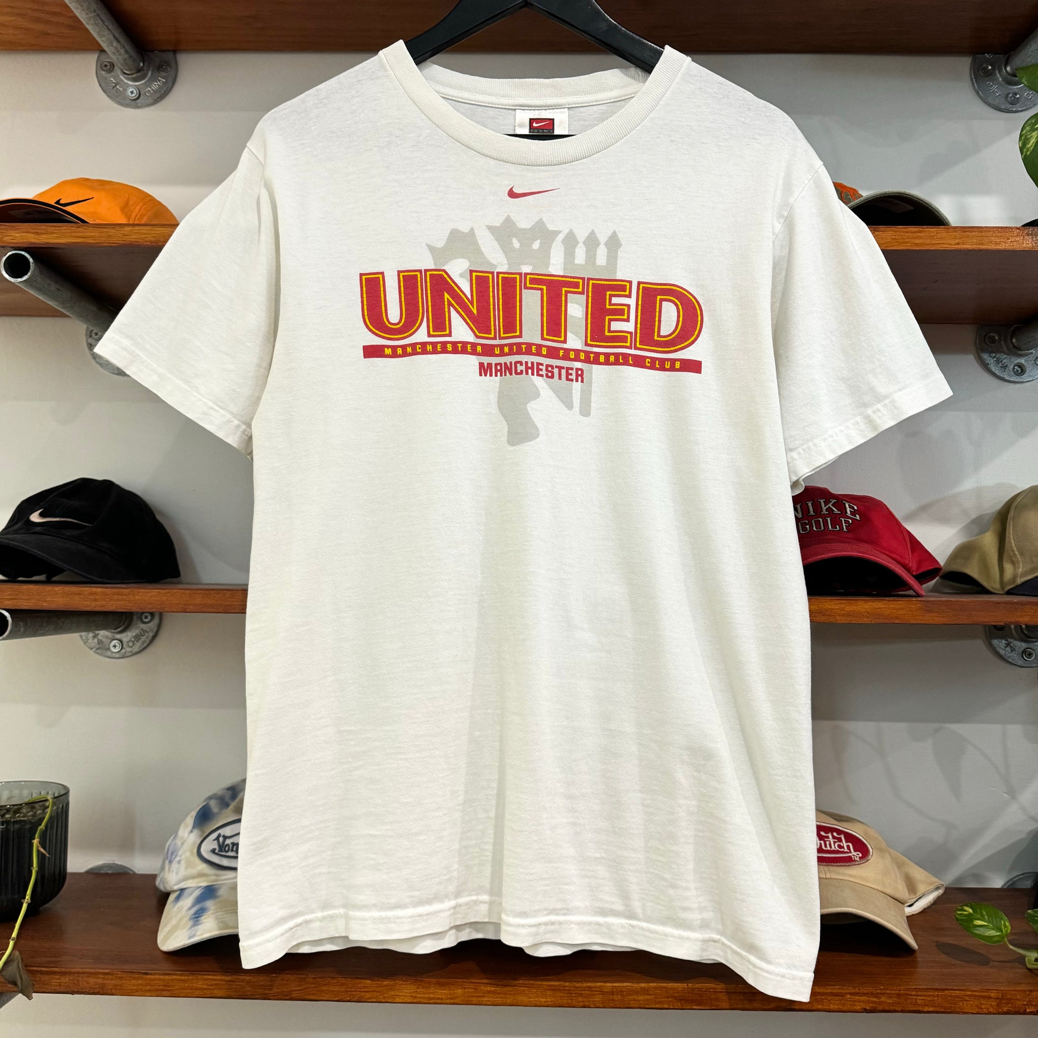 2000'S NIKE MANCHESTER UNITED GRAPHIC TEE - S