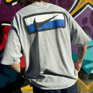 1990'S NIKE SWOOSH GRAPHIC DOUBLE SIDED TEE - XL