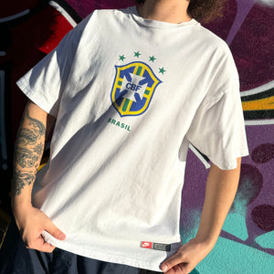1990'S NIKE BRASIL 'FUTEBOL' TEE - L