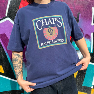 1990'S CHAPS RALPH LAUREN GRAPHIC TEE - XL