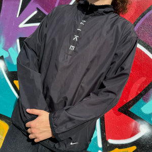 2000'S NIKE SPELLOUT 1/4 ZIP JACKET - L