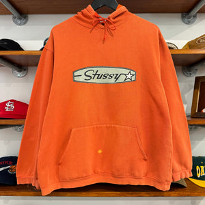 2000'S STUSSY GRAPHIC HOODIE - M